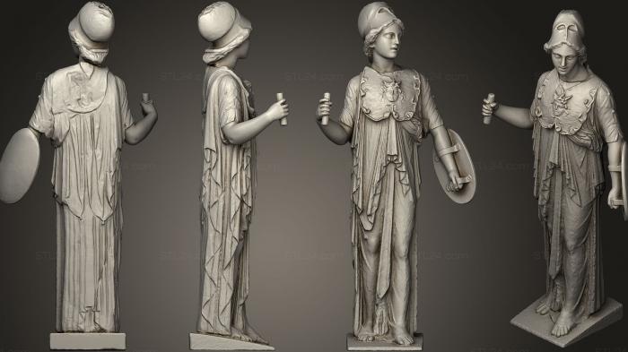 Статуи античные и исторические (Minerva, STKA_1445) 3D модель для ЧПУ станка