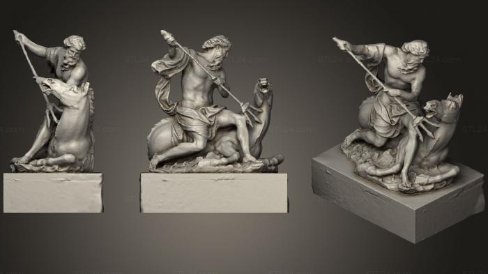 Statues antique and historical (Neptune Sculpture (Greek Statue), STKA_1452) 3D models for cnc