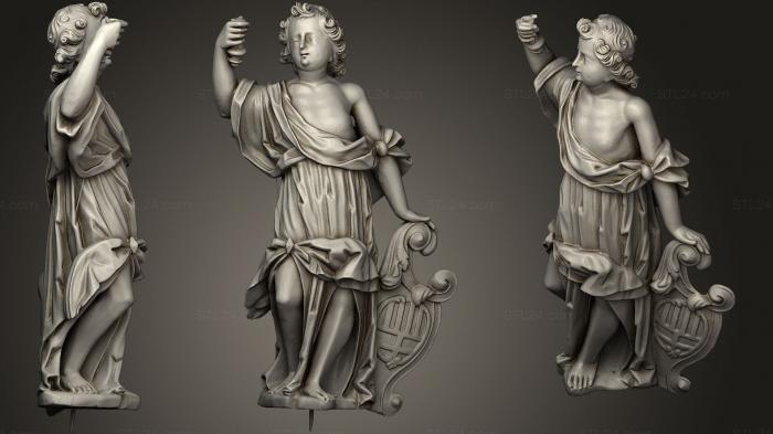 Statues antique and historical (Noi amb lescut de Manresa Museu de Manresa, STKA_1457) 3D models for cnc