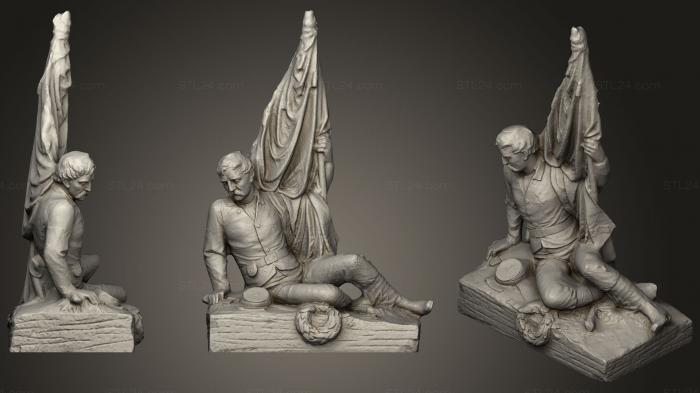 Statues antique and historical (Pennsylvania Infantry Monument, STKA_1463) 3D models for cnc