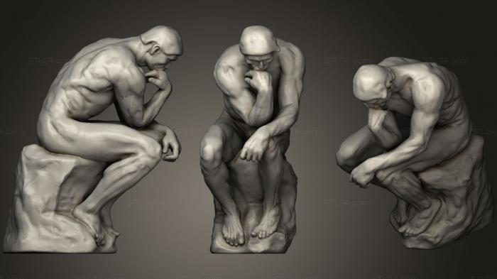 Statues antique and historical (Roden The Thinker 10 K, STKA_1469) 3D models for cnc