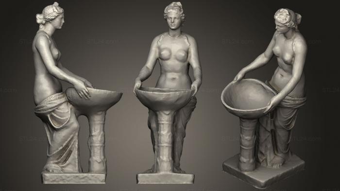 Statues antique and historical (Roman Woman At Baths, STKA_1470) 3D models for cnc