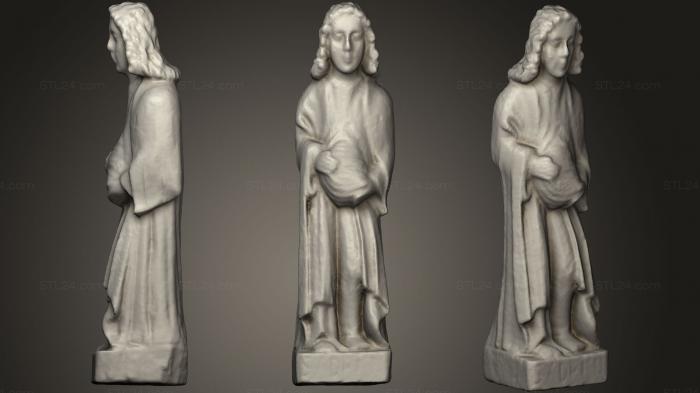Статуи античные и исторические (Статуя святого Адриана, STKA_1584) 3D модель для ЧПУ станка