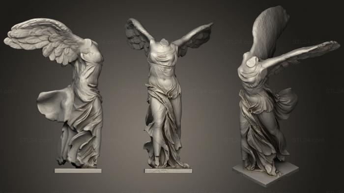Статуи античные и исторические (Крылатая победа (Ника Самофракийская), STKA_1608) 3D модель для ЧПУ станка