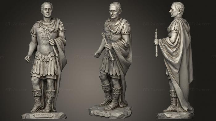 Статуи античные и исторические (Гай Юлий Цезарь, STKA_1636) 3D модель для ЧПУ станка