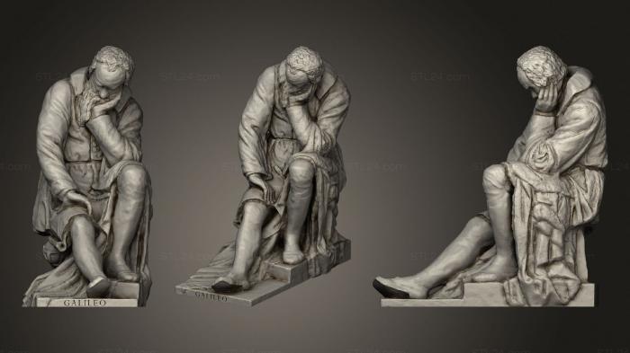 Статуи античные и исторические (Статуя Галилео Галилея, STKA_1637) 3D модель для ЧПУ станка