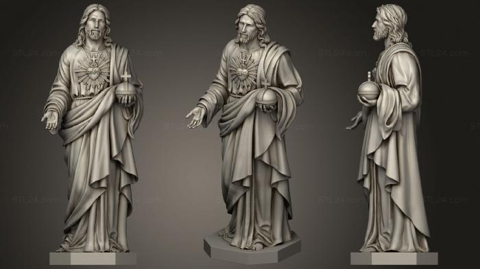 Статуи античные и исторические (Статуя Иисуса Христа, STKA_1642) 3D модель для ЧПУ станка