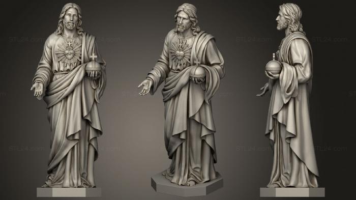 Statues antique and historical (Jesus Christ, STKA_1643) 3D models for cnc