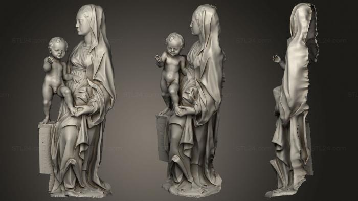 Статуи античные и исторические (Madonna di Siloe, STKA_1647) 3D модель для ЧПУ станка