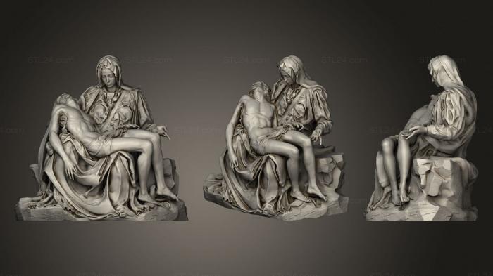 Статуи античные и исторические (Пьета в базилике святого Петра Ватикан, STKA_1669) 3D модель для ЧПУ станка