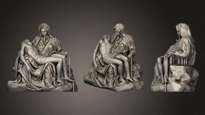 Statues antique and historical (Pieta In St. Peter s Basilica Vatican, STKA_1670) 3D models for cnc