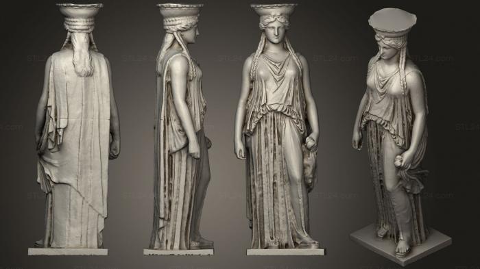 Statues antique and historical (Standing woman, STKA_1682) 3D models for cnc