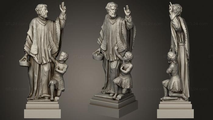 Статуи античные и исторические (Статуя 04 007, STKA_1690) 3D модель для ЧПУ станка