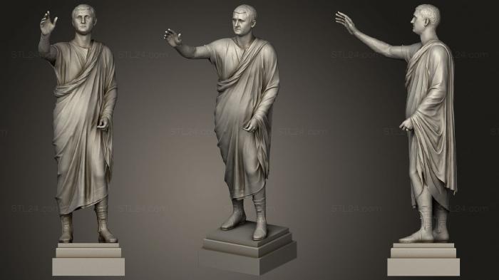 Статуи античные и исторические (Статуя 04 015, STKA_1697) 3D модель для ЧПУ станка