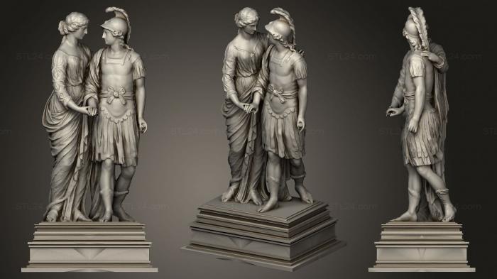 Статуи античные и исторические (Статуя 05 002, STKA_1704) 3D модель для ЧПУ станка
