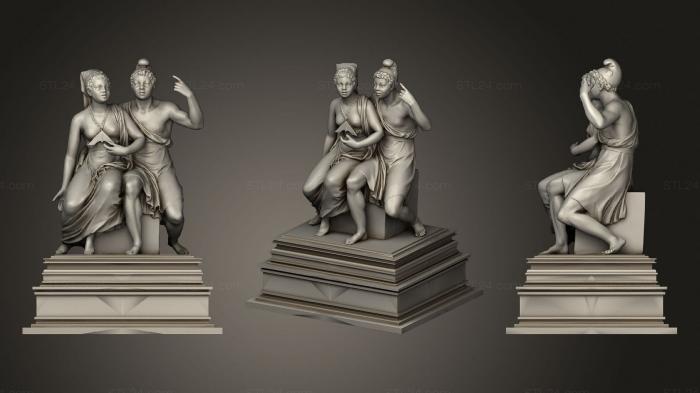 Статуи античные и исторические (Статуя 05 003, STKA_1705) 3D модель для ЧПУ станка
