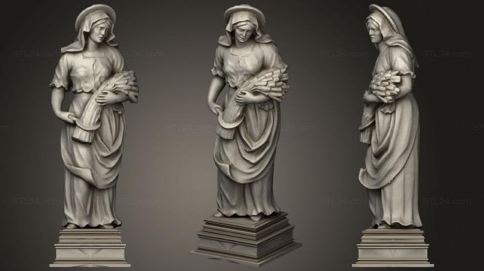 Статуи античные и исторические (Статуя 05 015, STKA_1715) 3D модель для ЧПУ станка