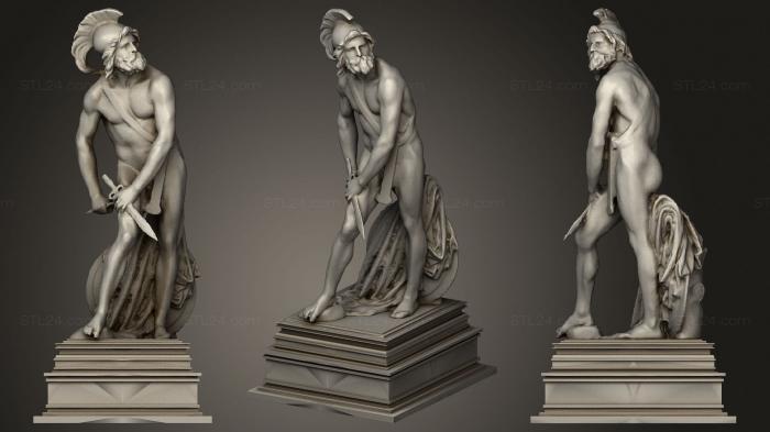 Статуи античные и исторические (Статуя 06 017, STKA_1734) 3D модель для ЧПУ станка