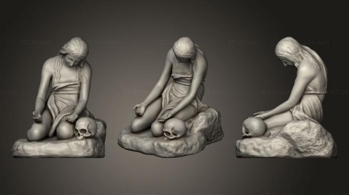 Statues antique and historical (The repentant magdalene at the state, STKA_1745) 3D models for cnc