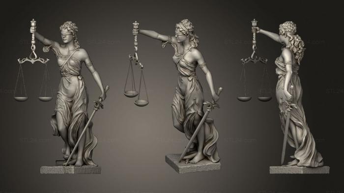 Statues antique and historical (Themis in color, STKA_1747) 3D models for cnc