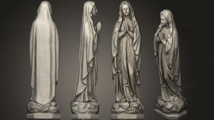 Statues antique and historical (Virgin mary, STKA_1751) 3D models for cnc
