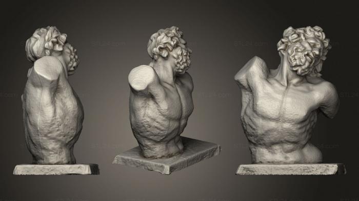 Statues antique and historical (Antic bust, STKA_1755) 3D models for cnc