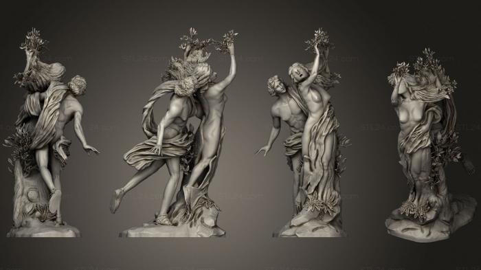 Статуи античные и исторические (Аполлон и Дафна Бернини , Встреча в Риме, STKA_1756) 3D модель для ЧПУ станка