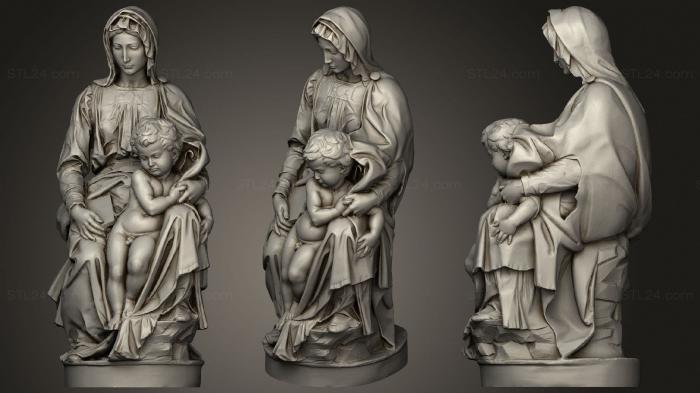 Статуи античные и исторические (Bruges madonna, STKA_1762) 3D модель для ЧПУ станка