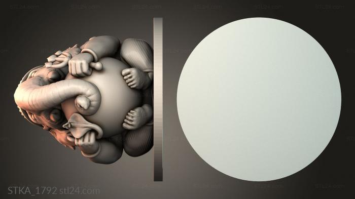 Статуи античные и исторические (STKA_1792) 3D модель для ЧПУ станка