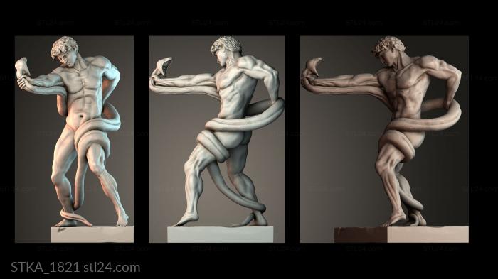 Статуи античные и исторические (STKA_1821) 3D модель для ЧПУ станка