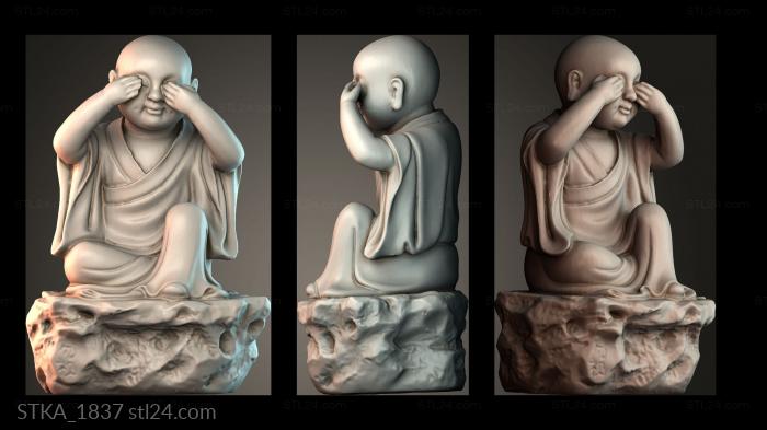 Статуи античные и исторические (STKA_1837) 3D модель для ЧПУ станка