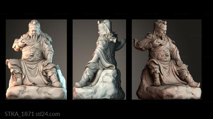 Статуи античные и исторические (STKA_1871) 3D модель для ЧПУ станка