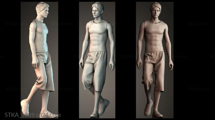 Статуи античные и исторические (STKA_1889) 3D модель для ЧПУ станка