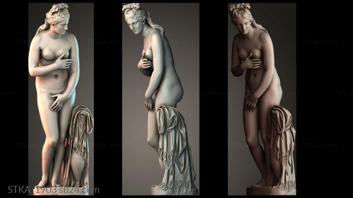 Статуи античные и исторические (STKA_1903) 3D модель для ЧПУ станка