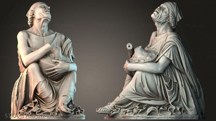 Статуи античные и исторические (STKA_1906) 3D модель для ЧПУ станка