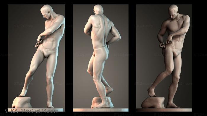 Статуи античные и исторические (STKA_1950) 3D модель для ЧПУ станка