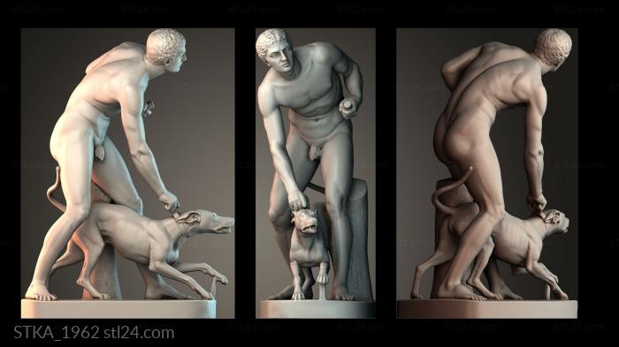 Статуи античные и исторические (STKA_1962) 3D модель для ЧПУ станка