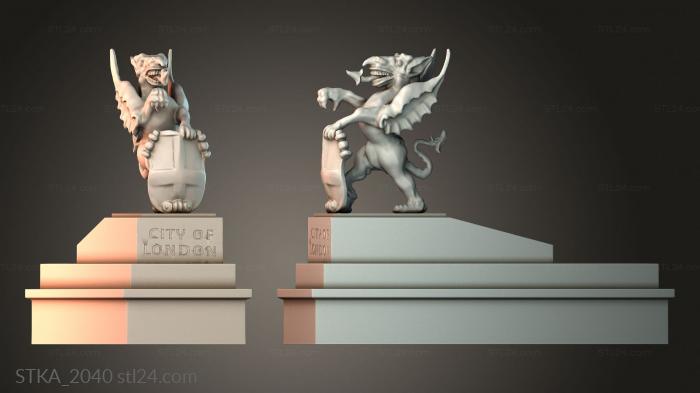 Статуи античные и исторические (STKA_2040) 3D модель для ЧПУ станка