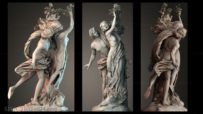 Статуи античные и исторические (STKA_2103) 3D модель для ЧПУ станка