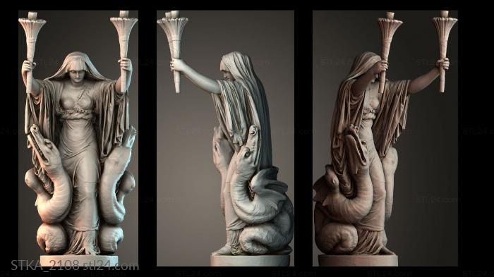 Статуи античные и исторические (STKA_2108) 3D модель для ЧПУ станка