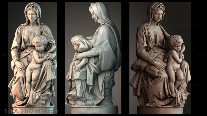 Статуи античные и исторические (STKA_2109) 3D модель для ЧПУ станка