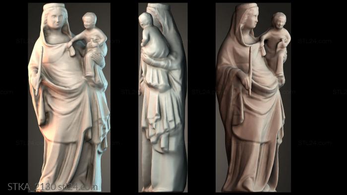 Статуи античные и исторические (STKA_2130) 3D модель для ЧПУ станка