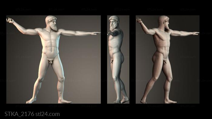 Статуи античные и исторические (STKA_2176) 3D модель для ЧПУ станка
