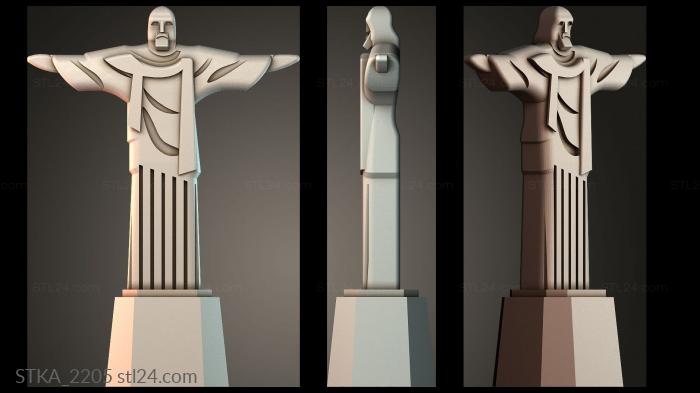 Статуи античные и исторические (STKA_2205) 3D модель для ЧПУ станка