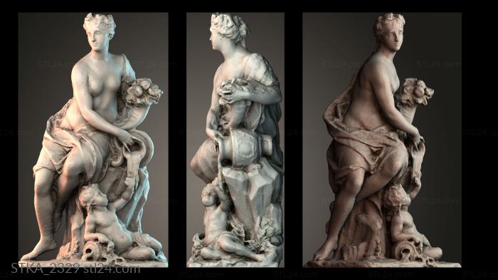 Статуи античные и исторические (STKA_2329) 3D модель для ЧПУ станка