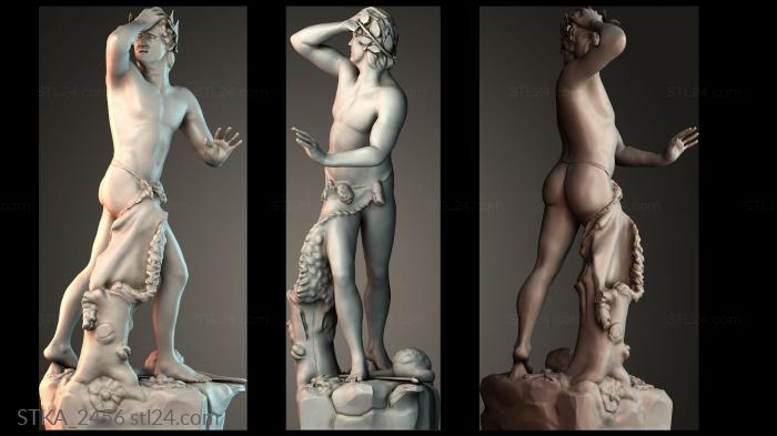 Статуи античные и исторические (STKA_2456) 3D модель для ЧПУ станка