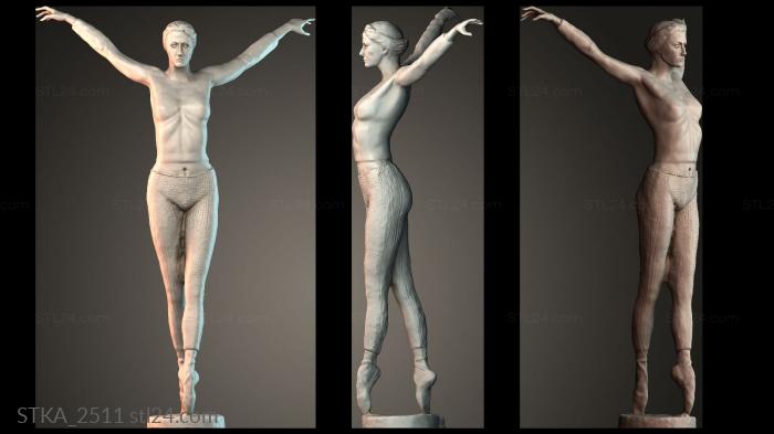 Статуи античные и исторические (STKA_2511) 3D модель для ЧПУ станка
