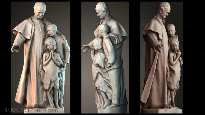 Статуи античные и исторические (STKA_2512) 3D модель для ЧПУ станка