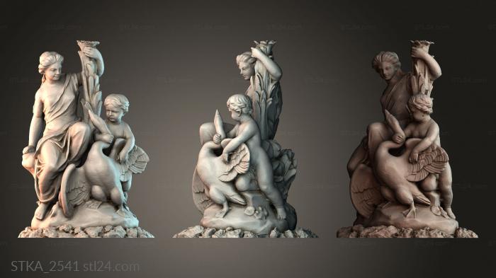 Статуи античные и исторические (STKA_2541) 3D модель для ЧПУ станка