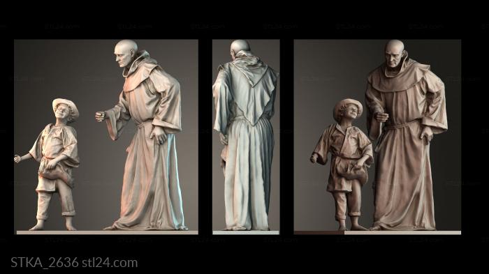 Статуи античные и исторические (STKA_2636) 3D модель для ЧПУ станка